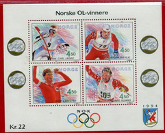 NORWAY 1993 Winter Olympic Games, Lillehammer Block MNH / **.   Michel Block 19 - Nuovi