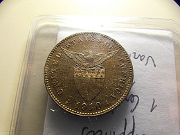 Philippines 1 Centavo 1910 Varnished - Philippines