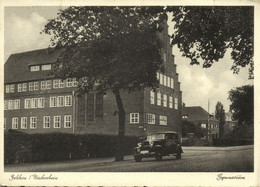 GELDERN, Gymnasium, Wagen (1943) AK - Geldern