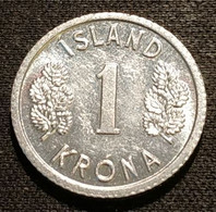 ISLANDE - ICELAND - 1 KRONA 1977 - KM 23 - ISLAND - Islande