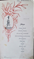 MENU Février 1905 - ROUEN Avec La Statue De Pouyer Quertier - Menus