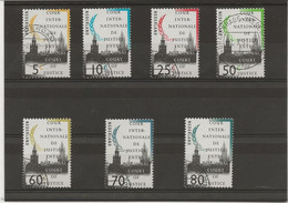 PAYS BAS -TIMBRES SERVICE - COUR INTERNATIONALE DE JUSTICE DE LA HAYE- N° 50 A 56 OBLITERE -ANNEE 1989 - Service