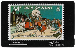 Isle Of Man - GPT - Stamps On Black - The Last Toast Rack Home - 6IOMD - 1990, 15.000ex, Mint No Blister - Isla De Man