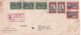 1939 - CANADA - ENVELOPPE GF RECOMMANDEE De OTTAWA => CLARKSBURG (WEST VIRGINIA - USA) - Briefe U. Dokumente