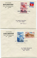 FRANCE LETTRES AVEC AFFRANCHISSEMENT TIMBRES DE GREVE N°9 / 10 TARBES DEPART 31 MAI 1968 TRANSMIS PAR LA CHAMBRE DE..... - Documenti