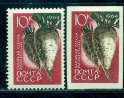 Russia 1964 Sugar Beet Zuckerrube/beta Vulgaris Altissima, Mi. 2926 A + B,MNH - Groenten