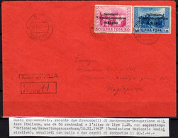 7) Italia -Occupazione Tedesca Del Montenegro - Busta Raccomandata Da Podgorica Il 20.1.19442 - - Ocu. Alemana: Montenegro