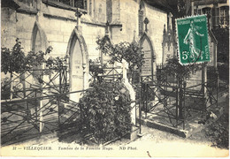 Carte POSTALE  Ancienne De  VILLEQUIER - Tombe De La Famille HUGO - Villequier