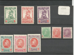 OCB 126 ==> 134 * Postfris Met Scharnier - 1914-1915 Croix-Rouge