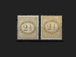 PORTUGAL - JORNAES REPRINT 1905 2 DIF. TONES MH (STB14-128) - Essais, épreuves & Réimpressions