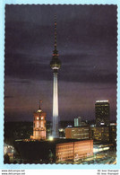 BERLIN BERLIN --- Alexanderplatz Mit Fernsehturm Bei Nacht --- AK Postcard Cover (2 Scan)(13512AK) - Mitte