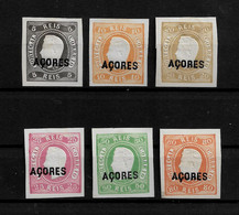 PORTUGAL AÇORES - D.LUIS I FITA CURVA NÃO DENTEADOS REPRINT 1885 MH (STB14-129) - Proofs & Reprints