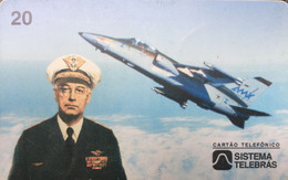 Phone Card Manufactured By Telebras In 1996 - Centenary Of Birth Marshal Do Ar Eduardo Gomes 1986 - 1996 - Armada