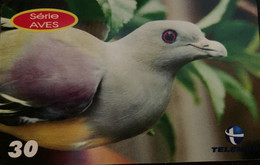 Phone Card Manufactured By Telemars In 2001 - Birds Special Series - Pomba-treron Species - Arenden & Roofvogels