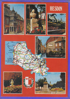 Carte Postale Géographique 62. Hesdin  Très Beau Plan - Hesdin