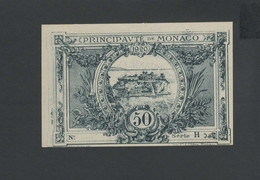 MONACO Billet 50 Cts Sans N° Lettre H 1920 NEUF - Monaco