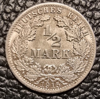 German Empire ½ Mark 1915 (A) - 1/2 Mark