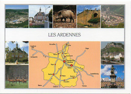 Carte Géographique - 08 LES ARDENNES - Revin, Vouziers, Sedan, Monthermé, Rethel, Givet, Charleville - Landkarten