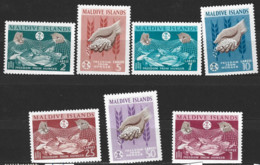 Maldive Islands  1963  SG  118-24  Freedom From Hunger   Mounted Mint - Maldives (...-1965)