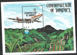 Dominica  1984  SG  MS927  Civil Aviation  Unmounted Mint Miniature Sheet - Dominica (1978-...)