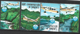 Dominica  1984  SG  923-6  Civil Aviation  Unmounted Mint - Dominica (1978-...)