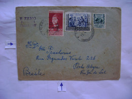 ITALY (TRIESTE) - LETTER SENT FROM TRIESTE TO PORTO ALEGRE (BRAZIL) IN 1953 IN THE STATE - Ocu. Yugoslava: Trieste