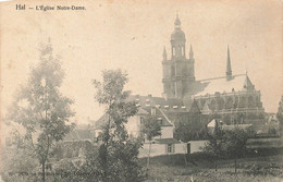 HAL - L'Eglise Notre-Dame - Carte Circulé Vers JETTE En 1907 - Halle