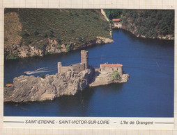 22C326 Vue Aérienne De L'Ile De GRANGENT  Environs De Firminy Roche La Moliere Saint Etienne CACHET JOURNEE DU TIMBRE 87 - Firminy