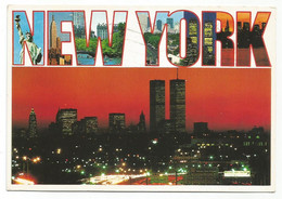 AB1597 New York - Twin Towers And Skyline / Viaggiata 1997 - Multi-vues, Vues Panoramiques