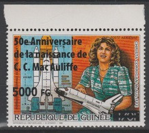 Guinée Guinea 2008 Mi. 6234 Surchargé Overprint Espace Raumfahrt Space C.C.Mac Auliffe Navette Spatiale Spaceship - Afrique