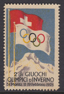 SAINT MORITZ 1928 2 ND OLYMPIC WINTER GAMES - Cinderellas