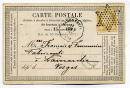 Carte Précurseur CPO / Convoyeur Station Argenteuil + Etoile De Paris / Ligne 212 Ermont à Paris / 1874 - 1849-1876: Classic Period