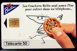 FRANCE 1995 PHONECARD BELIN CRACKERS ARE THIN ENOUGH TO FIT IN A PHONE USED VF!! - 600 Agences