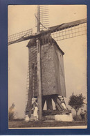 CPA Moulin à Vent Carte Photo Non Circulé Voir Dos - Windmills