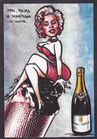CPM Reims Tirage 30 Ex. Numérotés Signés Par JIHEL Champagne Marilyn Monroe - Reims