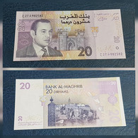 MAROC - Billet De 20 DIRHAMS - Mohammed VI - 2005 "UNC" - N° De Série : 27/982582 - Billet Retirer De La Circulation - - Marocco