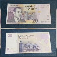 MAROC - Billet De 20 DIRHAMS - Mohammed VI - 2005 "UNC" - N° De Série : 27/982583 - Billet Retirer De La Circulation - - Maroc