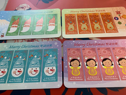 Hong Kong Stamp Christmas Sheet Of 4 Cartoons - Unused Stamps