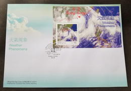 Hong Kong Weather Phenomena 2014 Typhoon Nature (FDC) *see Scan - Lettres & Documents
