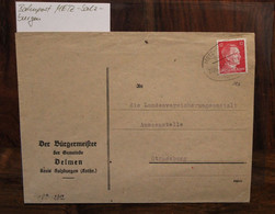 1944 ZUG 2812 Metz Salzburg Bahnpost Löthringen Cover Reich Besetzung Westmark Kreis Salzburgen Château Salins Delme - Lettres & Documents
