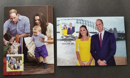 Australia Royal Visit William, Kate & George 2014 Bridge (maxicard) - Brieven En Documenten