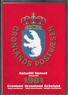 GRÖNLAND 1981 Mi-Nr. 126-132 Jahresmappe - Year Set ** MNH - Años Completos
