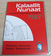 GRÖNLAND 1987 Mi-Nr. Block 1 - Block 2 Jahresmappe - Year Set ** MNH - Volledige Jaargang