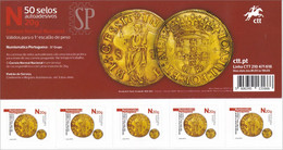 Portugal 2022 Numismática Portuguesa Autoadesivos 2.º Grupo Coin Coins Monnaie Moeda Dinheiro D. Afonso I Carnet - Ongebruikt