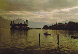 Austria PPC Gmunden Schloss Ort Am Traunsee Abendstimmung Salzkammergut LINZ 1984 Brotype VRÅ (Arr.) Denmark (2 Scans) - Traun