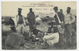 MAROC CARTE VISITE CAMP SENEGALAIS + C. VIOLET ANNEES 1912+1913 - Lettres & Documents