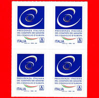 Nuovo - MNH - ITALIA - 2021 - Presidenza Italiana Del Comitato Dei Ministri Del Consiglio D’Europa – Logo - A Zona 1 - 2021-...: Nieuw/plakker