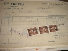 RICEVUTA 1946 CON MARCHE DA BOLLO - Steuermarken