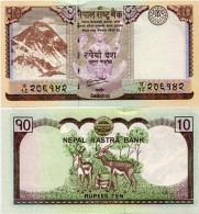 NEPAL       10 Rupees       P-70        2012 / BS2069      UNC  [ Sign. 19 ] - Népal