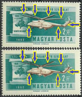 C2422 Hungary Aviation Helicopter Asboth MNH ERROR - Oddities On Stamps